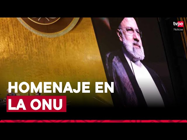 ⁣ONU realiza controvertido "homenaje" al fallecido presidente iraní Raisi
