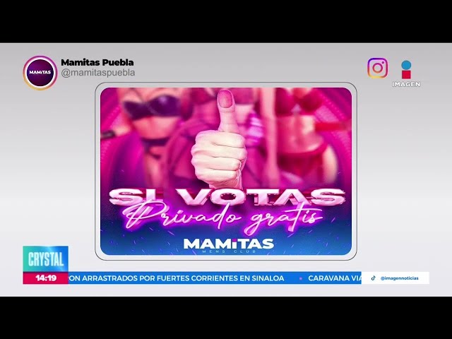 ⁣Mamitas Puebla ofrece privado a los hombres que muestren que fueron a votar