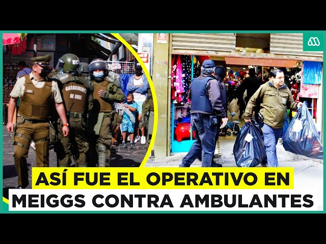 ⁣Barrio Meiggs: Realizan intenso operativo en contra del comercio ambulante