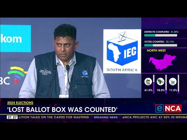 2024 Elections | IEC says missing ballot box had already been counted