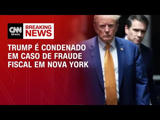 ⁣Trump é condenado em 34 acusações em Nova York | CNN ARENA