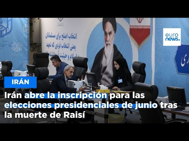 ⁣Irán abre la inscripción para las elecciones presidenciales de junio tras la muerte de Raisí