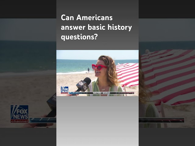 ⁣'Jesse Watters Primetime' sees if Americans know history #shorts