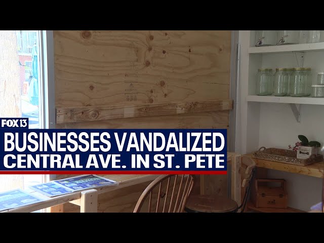 ⁣Vandals target Central Ave. businesses in St. Pete