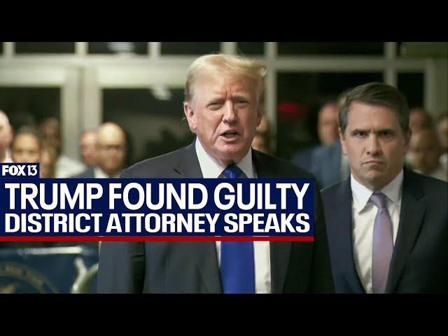 ⁣Trump Found Guilty: District Attorney Holds News Conference