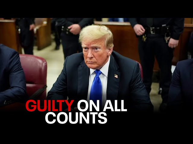 ⁣Donald Trump found guilty on 34 felony counts