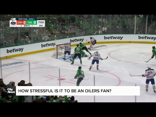 ⁣How stressful is it to be an oilers fan?