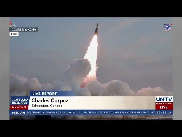 ⁣North Korea, naglunsad ng short-range missile - South Korea