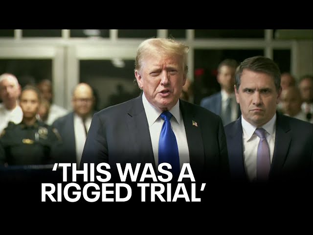 ⁣Donald Trump guilty: Former president speaks after conviction in New York hush money trial