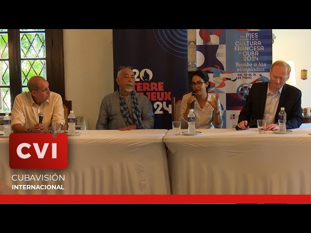 ⁣Embajada de Francia en Cuba organizó un panel sobre cómo escribir el deporte en saludo a París 2024
