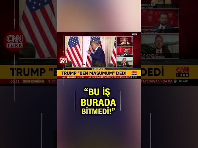 ⁣Hüküm Giyen Trump'tan İlk Tepki Geldi: MASUMUM!