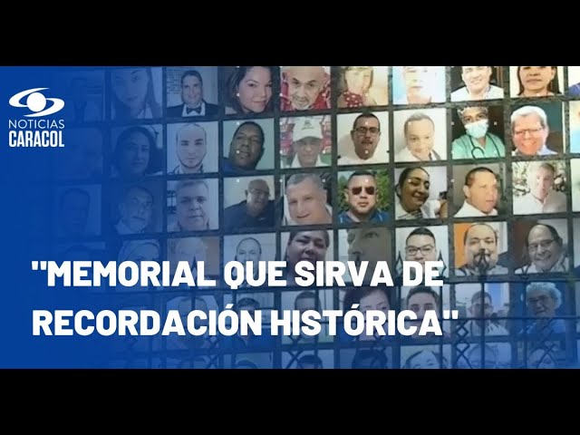 ⁣En Colombia construirán monumento en honor al "talento humano de la salud" fallecido en pa