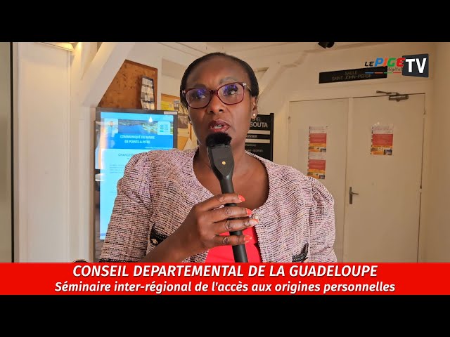 ⁣Conseil départemental de Guadeloupe : Séminaire inter-régional de l'accès aux origines personne