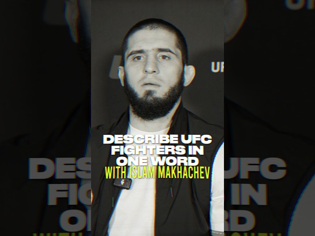 ⁣Islam Makhachev Describes UFC Fighters With One Word 