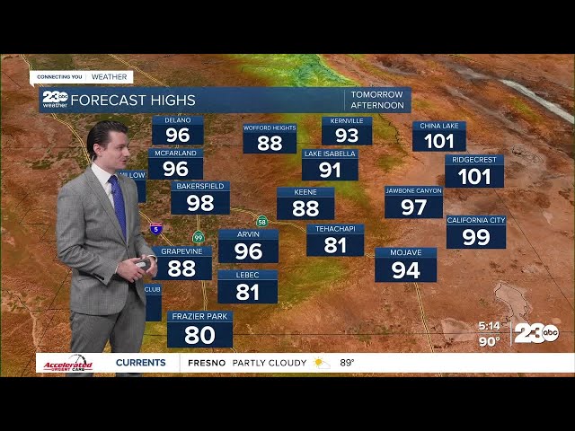 ⁣23ABC Evening weather update May 30, 2024