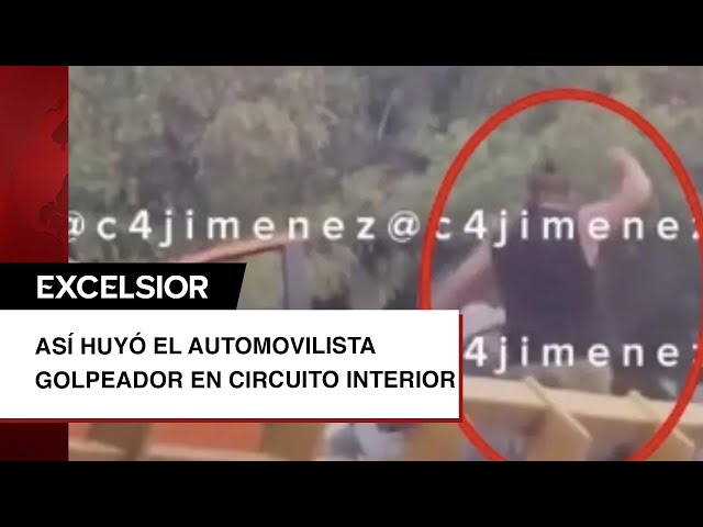 ⁣Filtran otro VIDEO de automovilista golpeador en Circuito Interior; así huyó