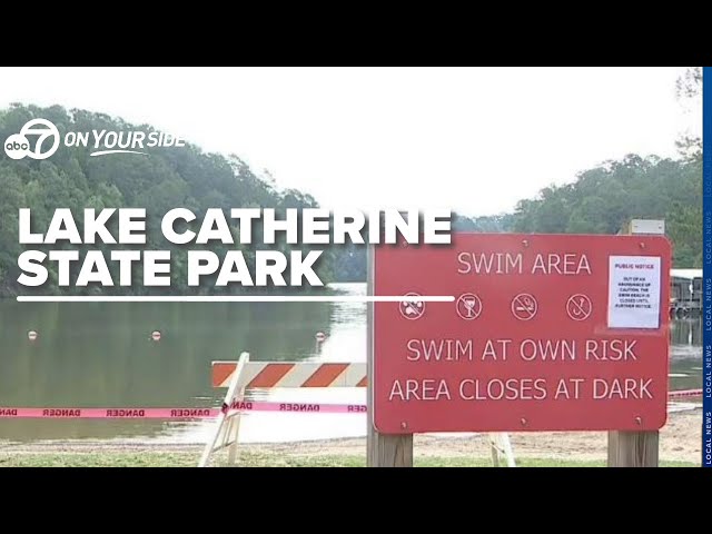 ⁣Swimming beach at Lake Catherine State Park closes temporarily because of sewer overflow