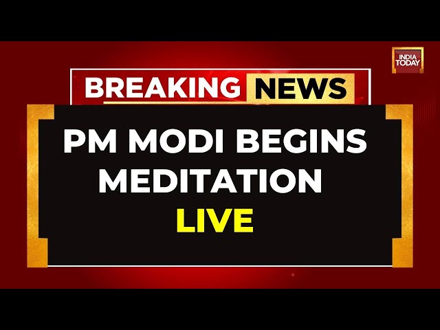 ⁣LIVE:  PM Modi Begins His 'Tapasya'| PM Modi's Meditation At Vivekananda Rock Memoria