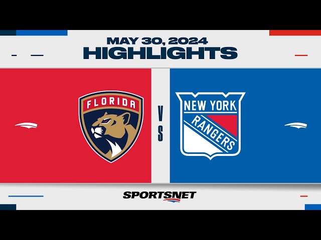 ⁣NHL Game 5 Highlights | Panthers vs. Rangers - May 30, 2024