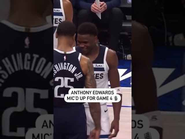 ⁣Anthony Edwards Mic’d Up Is Pure Gold 