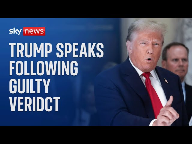 ⁣Watch live: Donald Trump news conference after being found guilty in hush money case
