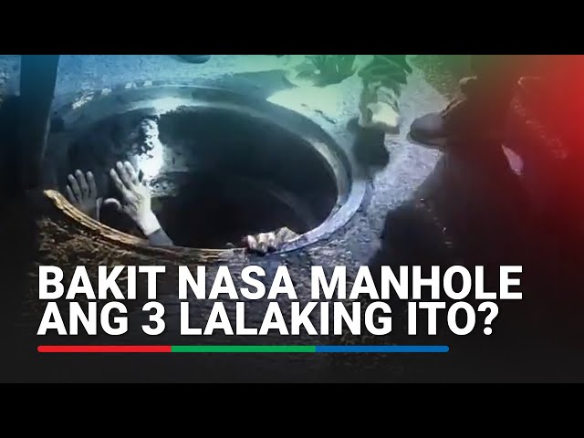 ⁣PANOORIN: 3 lalaking nagtangka umanong magnakaw, inabutan ng mga pulis sa manhole