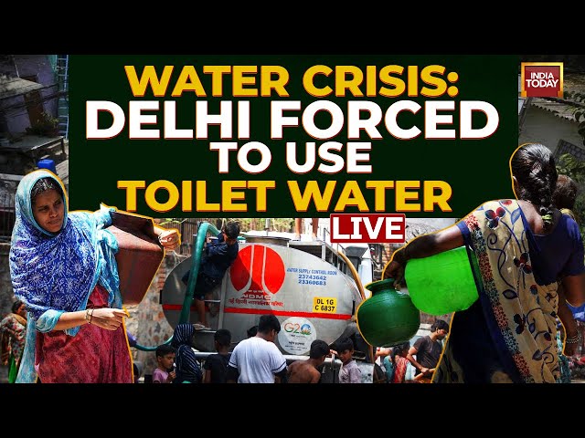 ⁣LIVE | Delhi Water Crisis Updates | Severe Water Crisis In Delhi | Bone Dry Delhi's Water S.O.S