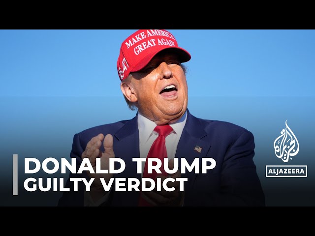 ⁣Donald trump convicted: Jury finds trump guilty on all 34 charges