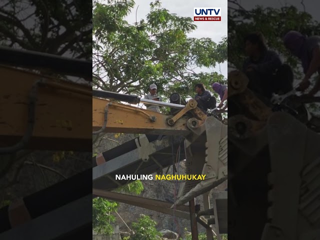 ⁣7 Chinese nationals na umano’y iligal na nagmimina sa Batangas quarry, arestado