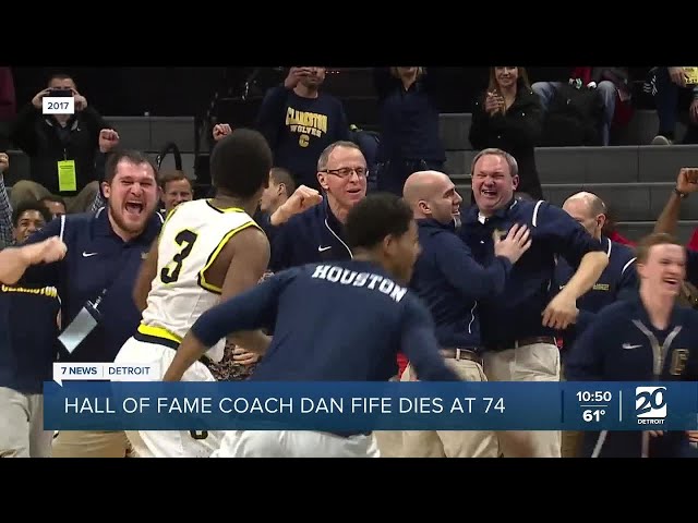 ⁣Clarkston Hall of Fame basketball coach Dan Fife dies at 74