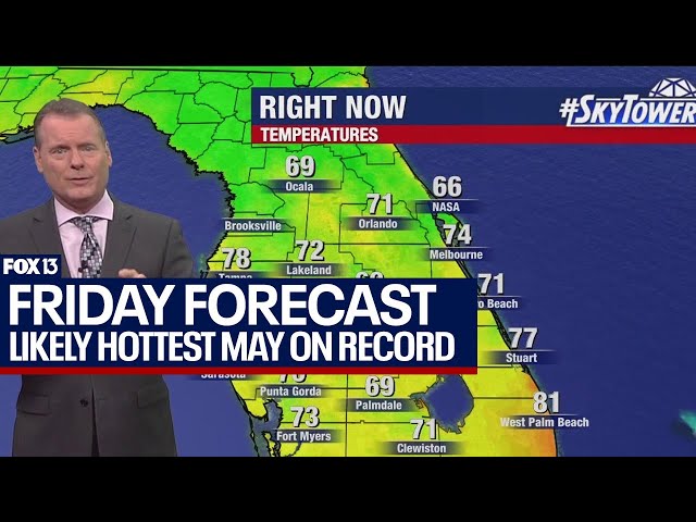 Tampa weather May 31, 2024 | Wrapping up likely hottest May ever in Tampa