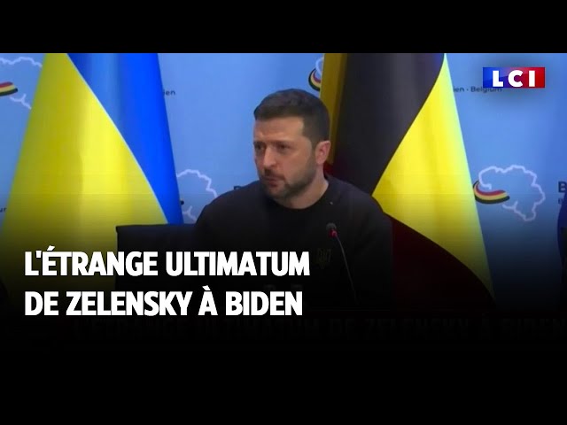 ⁣L'étrange ultimatum de Zelensky à Biden