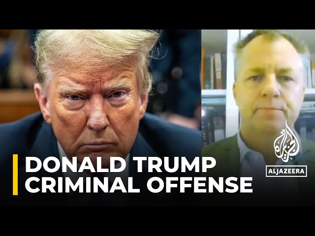 ⁣Donald Trump is the first former US president convicted of a criminal offense
