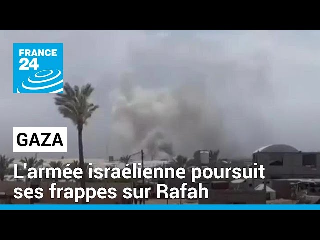 ⁣Gaza : l'armée israélienne poursuit ses frappes et son offensive terrestre sur Rafah • FRANCE 2