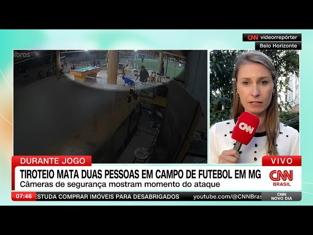 Tiroteio mata duas pessoas em campo de futebol em Betim (MG) | CNN NOVO DIA