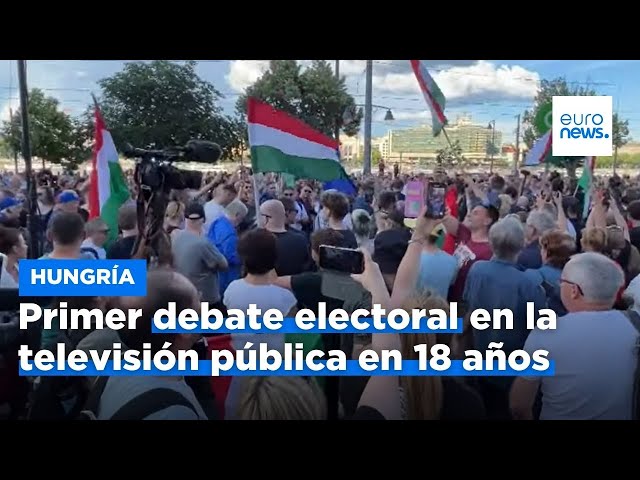 ⁣Primer debate electoral en Hungría en la televisión pública en 18 años
