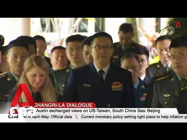 ⁣Shangri-La Dialogue: US, China defence chiefs meet for first time in 18 months in Singapore