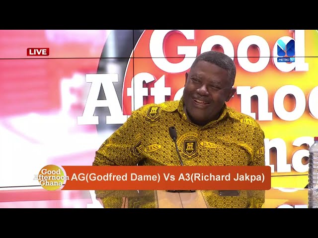 ⁣AG (GODFRED DAME) vs A3 (RICHARD JAKPA) | #GoodAfternoonGhana
