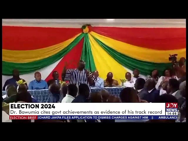 ⁣Election 2024: Bawumia cites govt achievements as evidence of his track record | Election Brief