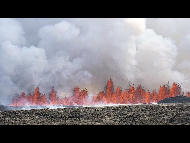 ⁣L'éruption en cours en Islande ne présente pas de danger pour Rekjavik