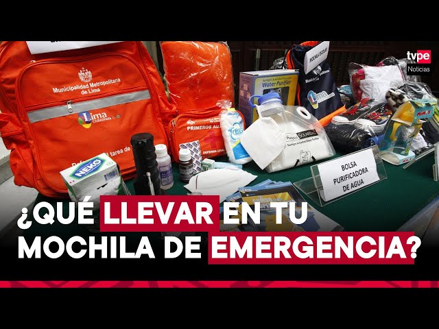 ⁣Simulacro Nacional 2024: ¿qué llevar en tu mochila de emergencias?