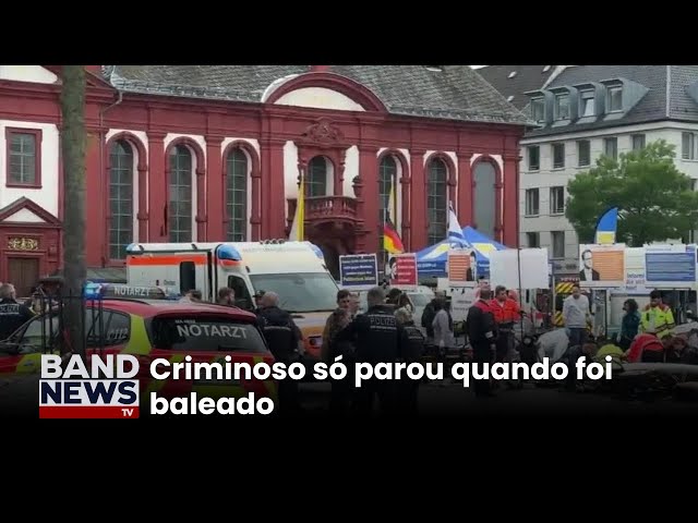 ⁣Ataque à faca deixa feridos em cidades da Alemanha | BandNews TV