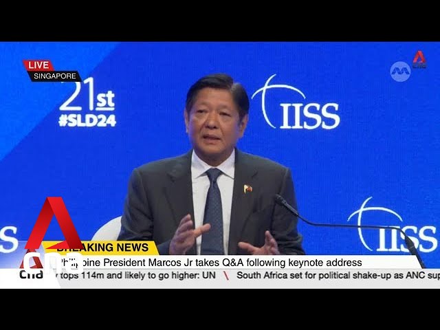 ⁣Shangri-La Dialogue: Philippine President Ferdinand Marcos Jr's keynote speech