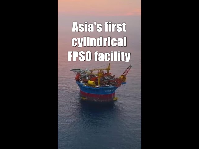 Asia's first cylindrical FPSO facility arrives at working area