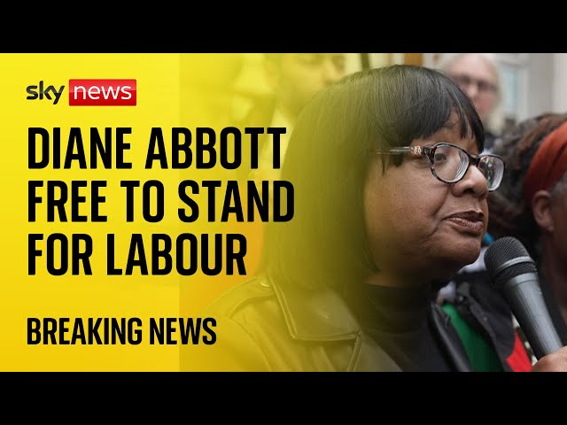 ⁣BREAKING: Diane Abbott free to stand as Labour candidate | Vote 2024