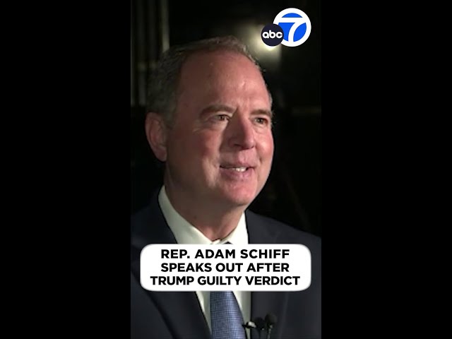 ⁣Rep. Adam Schiff on Trump verdict: 'Justice finally caught up to him'