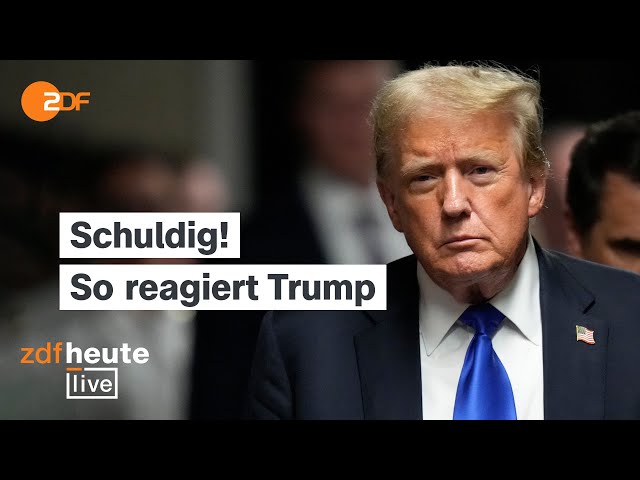 ⁣Trumps Pressekonferenz nach historischem Schuldspruch | ZDFheute live mit Rechtsexperte Rodegra