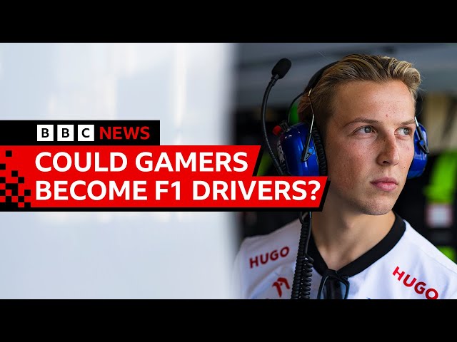 ⁣F1 24: Liam Lawson on how sim racing and gaming is shaping F1 | BBC News