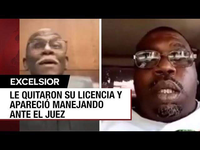 ⁣Hombre con licencia de conducir suspendida se conecta a audiencia vía zoom.... ¡manejando!