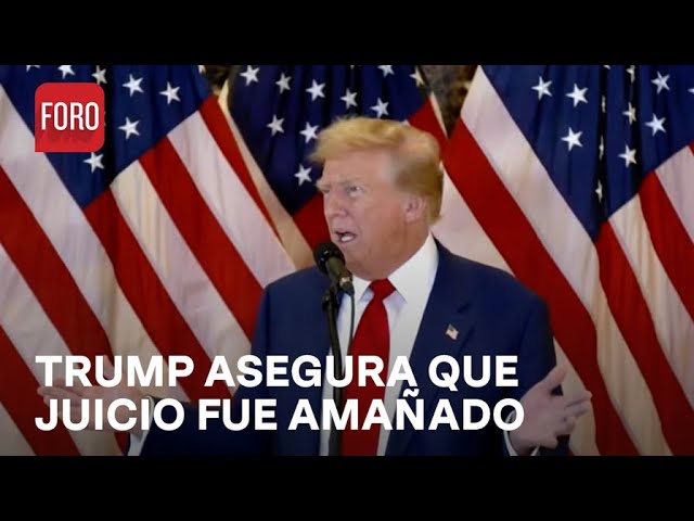 Donald Trump ofrece conferencia tras ser declarado culpable